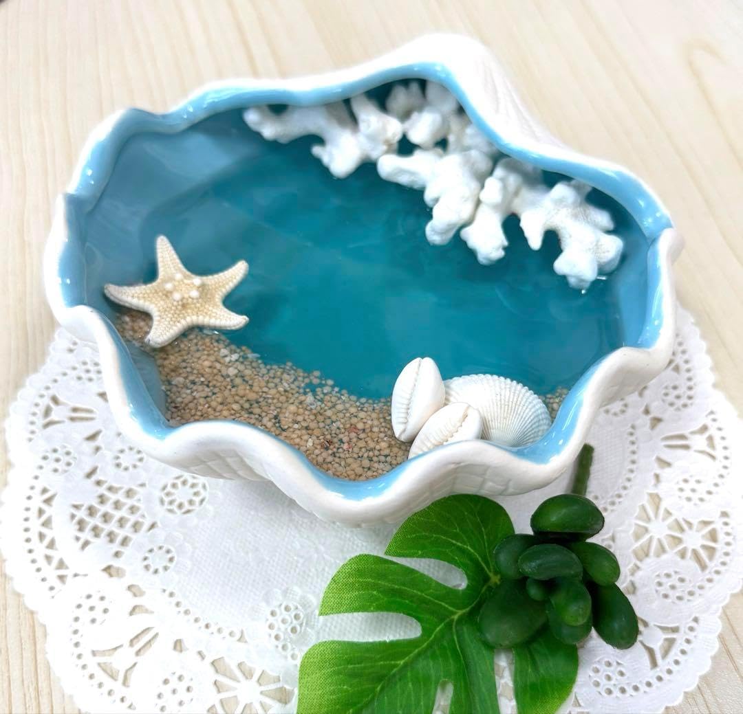 オーシャンアート 小物入れ インテリア雑貨 南国 癒し 海の置き物